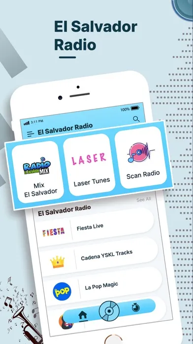 Radio El Salvador - Live FM AM Ekran Görüntüleri
