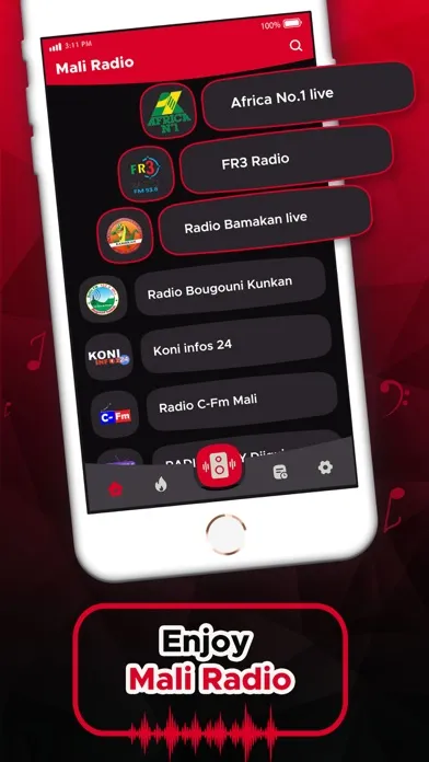 Ảnh chụp màn hình của Mali Radio Stations - Live FM
