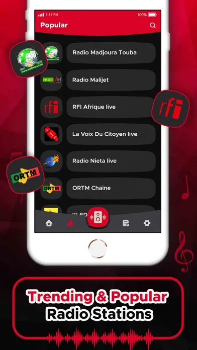 Ảnh chụp màn hình của Mali Radio Stations - Live FM