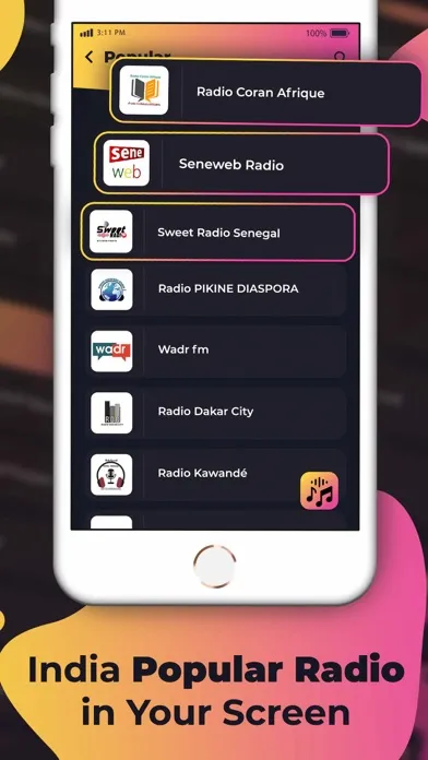 Senegal Radio Stations Live FM Ekran Görüntüleri