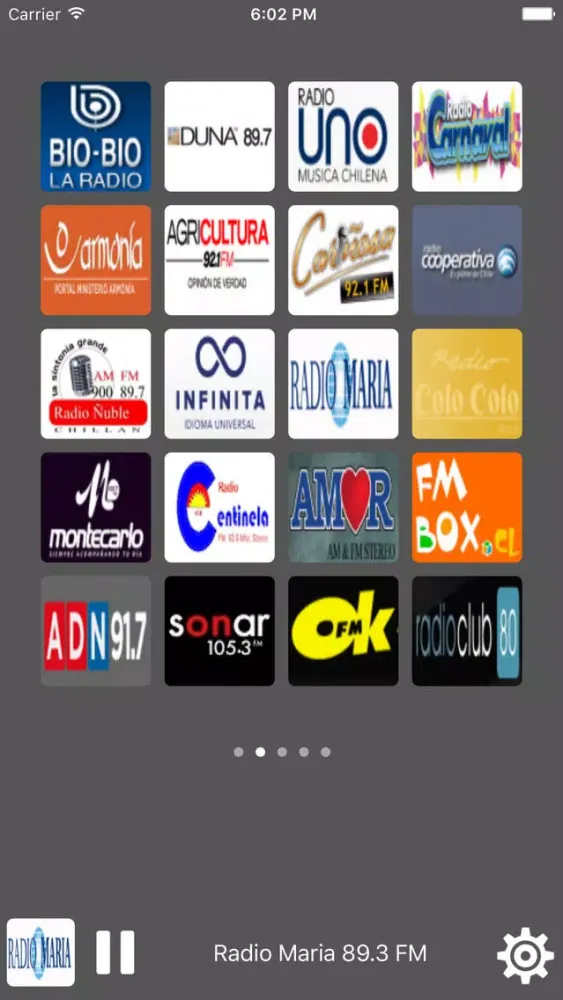 Capturas de tela do Radio Chile - All Radio Stations