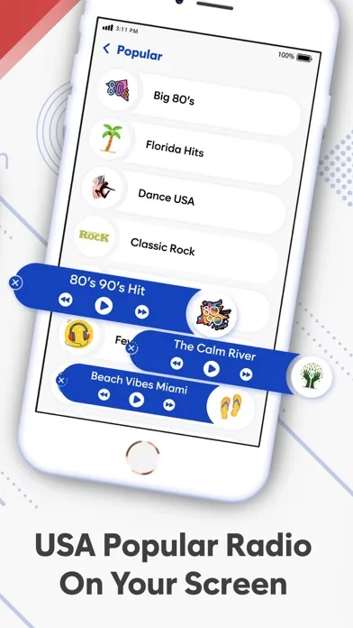 Captures d'écran de Radio USA - All Radio Stations