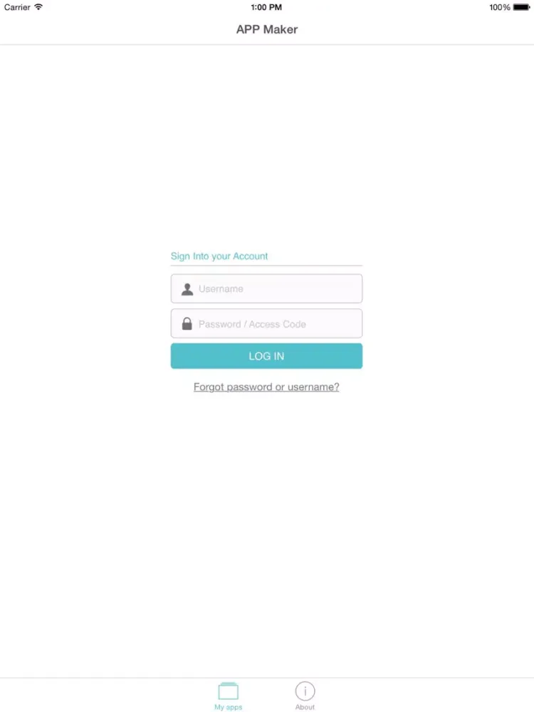 Zrzuty ekranu APP Maker CLA iPad 