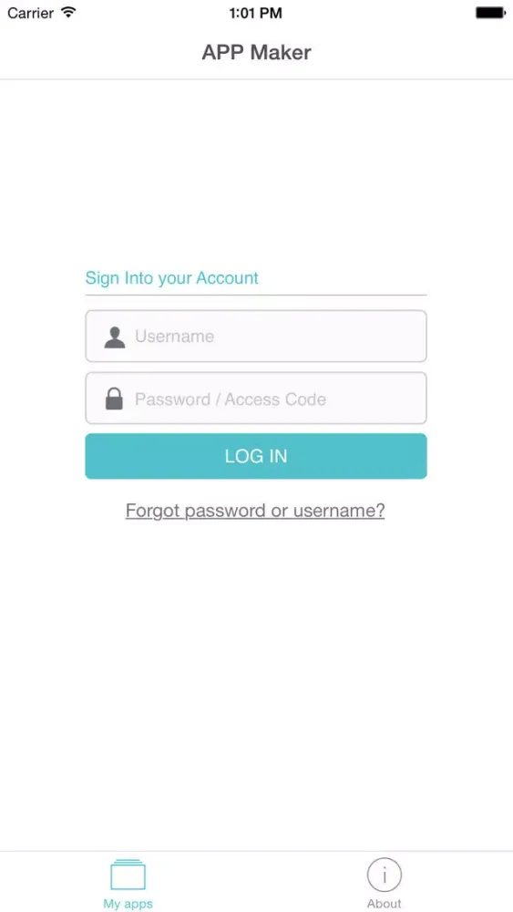 Zrzuty ekranu APP Maker CLA
