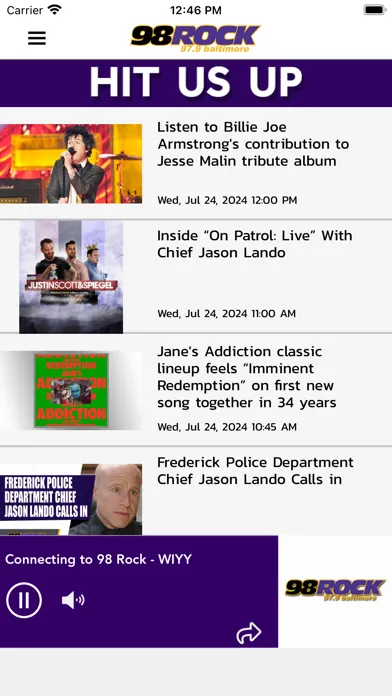 98 Rock Baltimore Ekran Görüntüleri