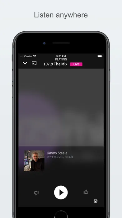 Ảnh chụp màn hình của 107.9 The Mix