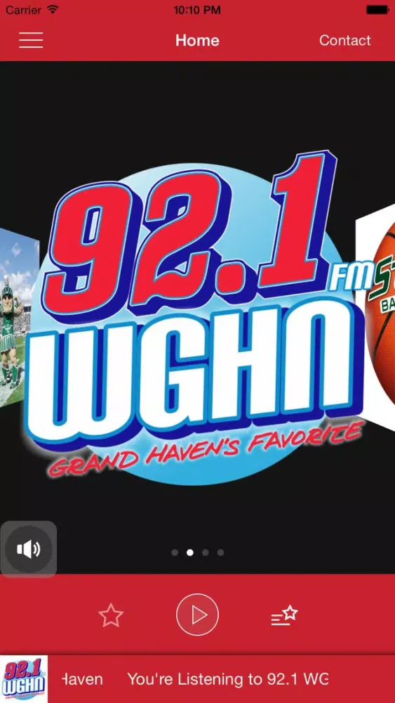 Ảnh chụp màn hình của WGHN 92.1