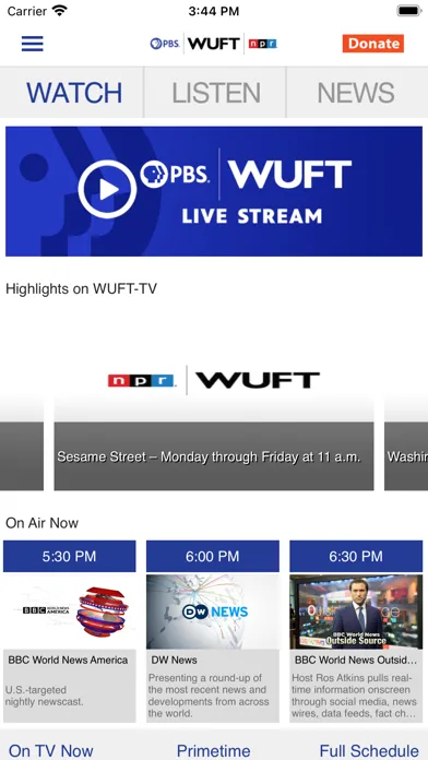 WUFT Public Media App स्क्रीनशॉट