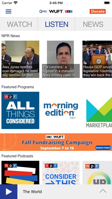 WUFT Public Media App स्क्रीनशॉट