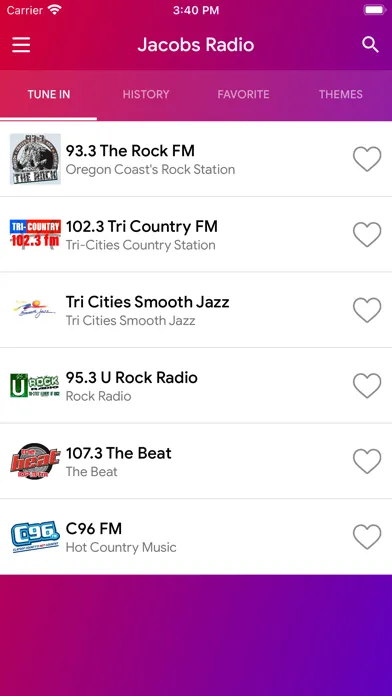 Captures d'écran de Jacobs Radio