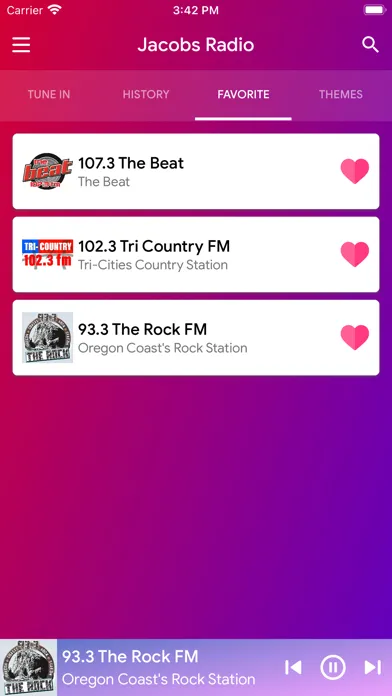 Captures d'écran de Jacobs Radio