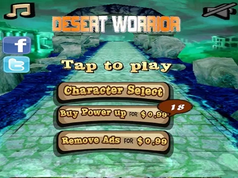 ภาพหน้าจอของ Desert Warrior - endless runner attack iPad 