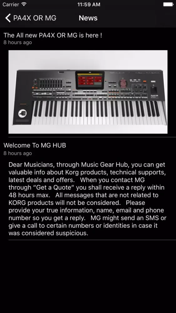 MG HUB Ekran Görüntüleri