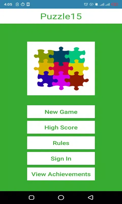 Tangkapan layar Puzzle 15
