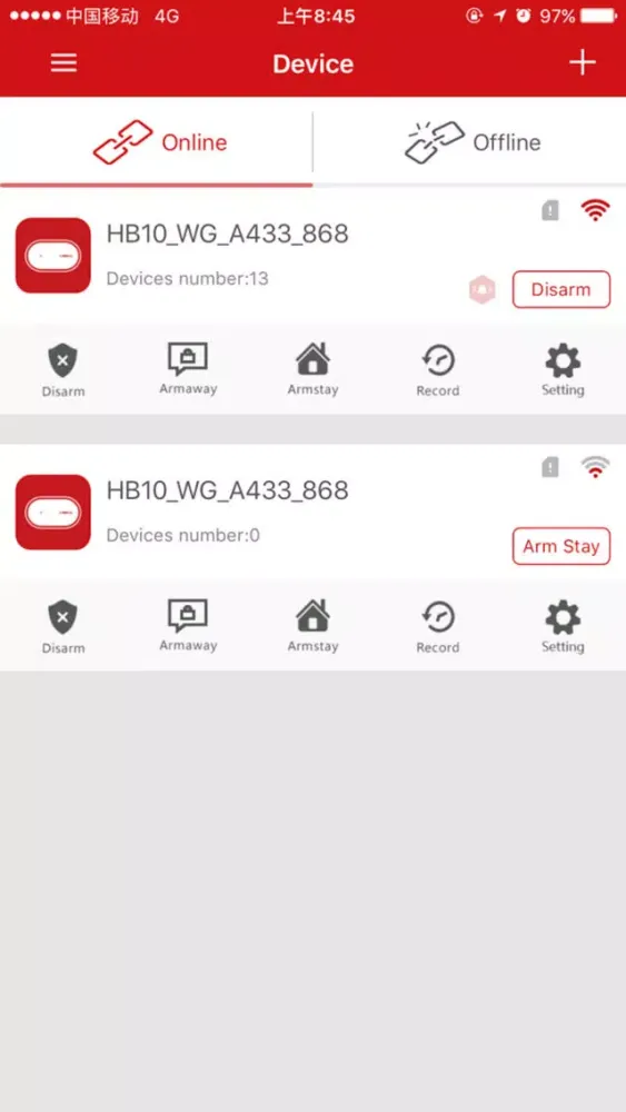 Ảnh chụp màn hình của IoT-Alarm