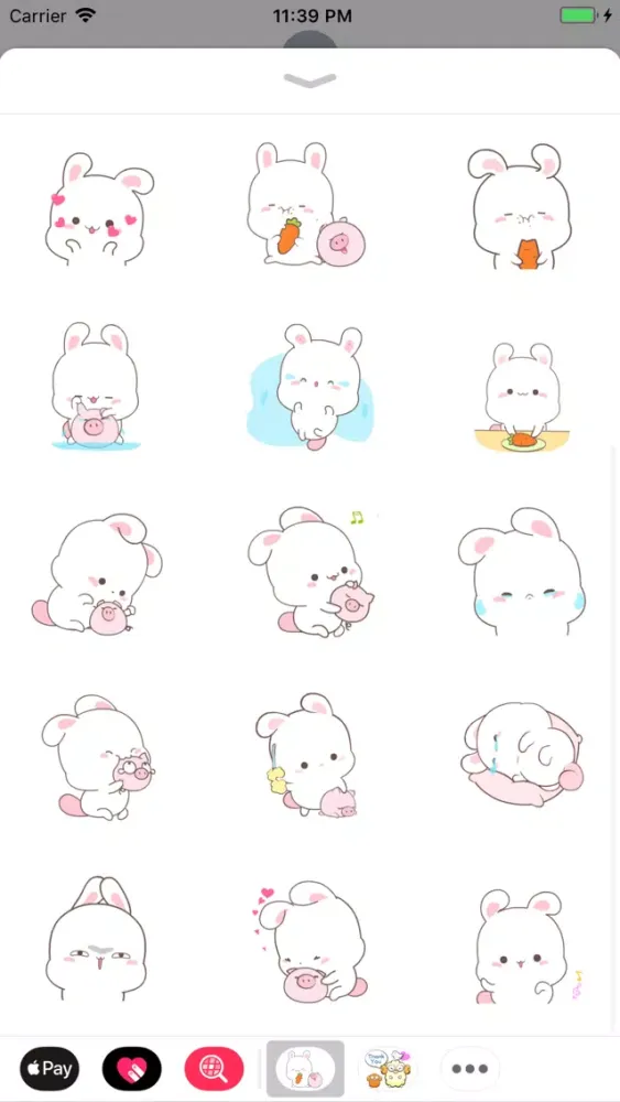 Tangkapan layar Bunny Wise Stickers Pack