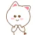 Cute Kitty Pinky Stickers