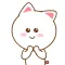Cute Kitty Pinky Stickers