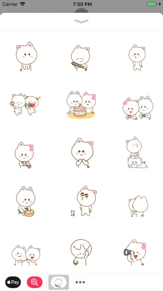 Screenshot di Cute Kitty Pinky Stickers