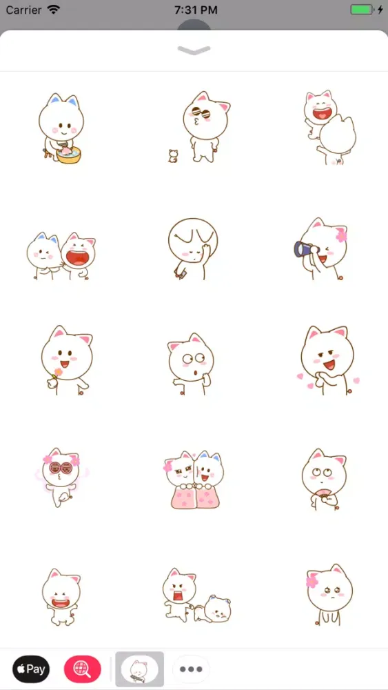 Screenshot di Cute Kitty Pinky Stickers
