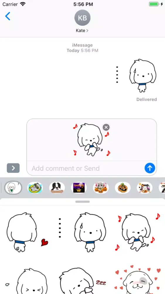 Little Dalmatian Dog Stickers Screenshots