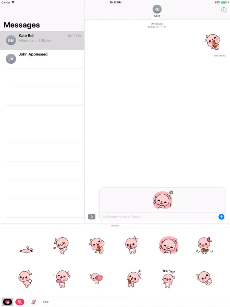 Скриншоты Little Peanut Boy Moving Emoji iPad 