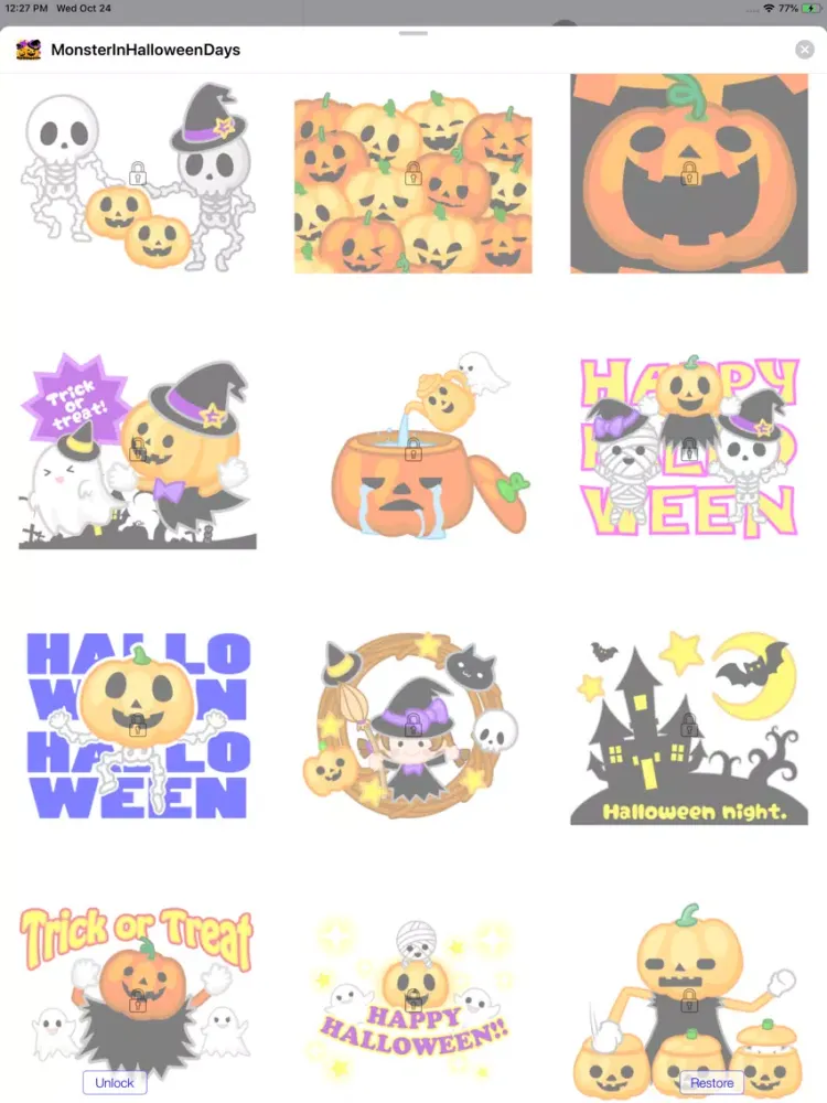 Monster Pumpkin In Halloween iPad  Screenshots