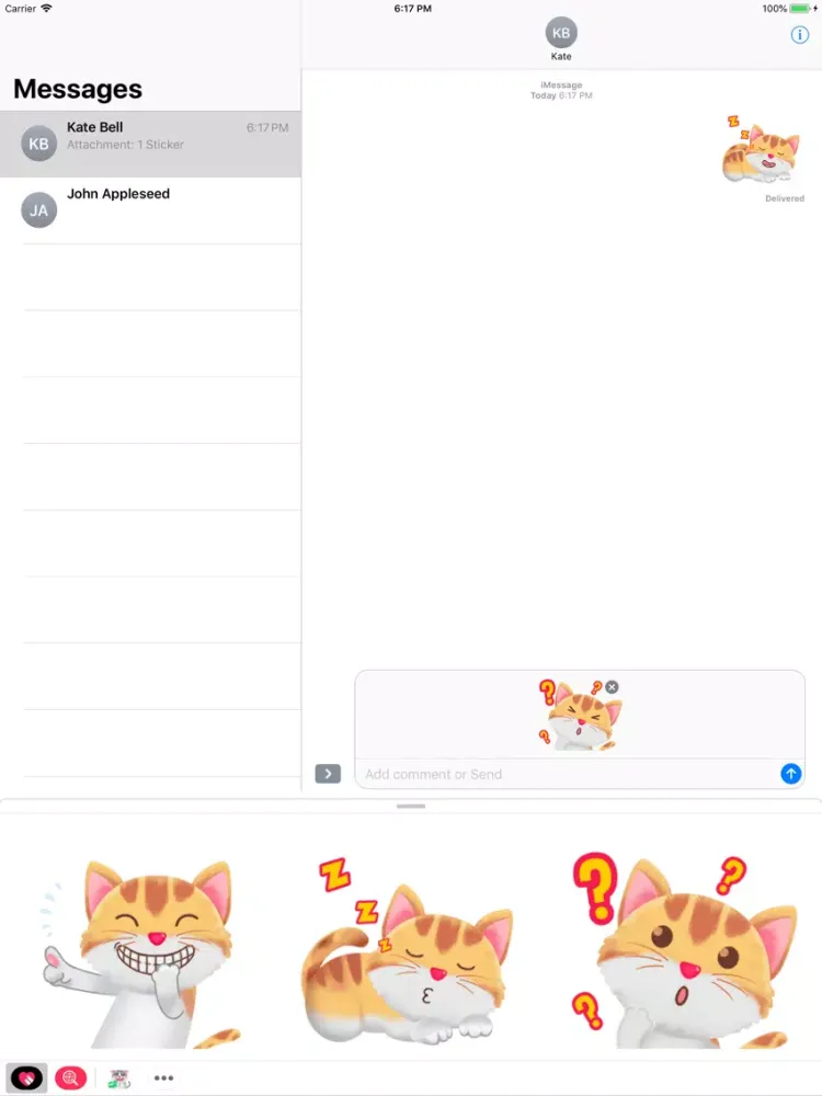 Mr Meow Stickers Pack iPad 應用截圖