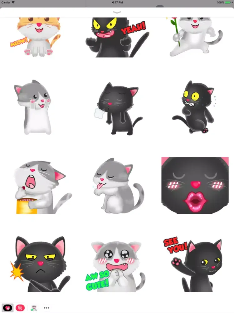 Mr Meow Stickers Pack iPad 應用截圖