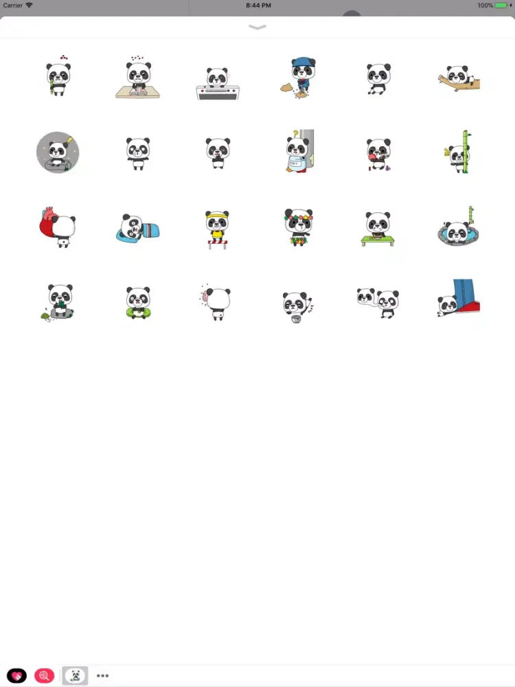 Screenshot di Panda Daily Stickers Pack iPad 
