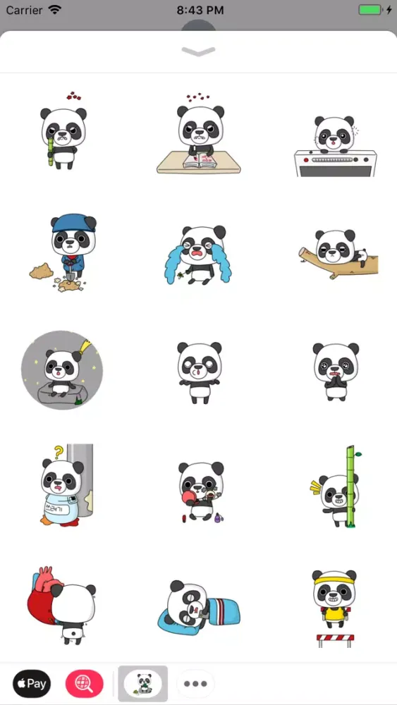 Screenshot di Panda Daily Stickers Pack