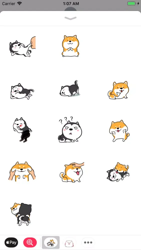 Capturas de pantalla de Cute Shiba Husky Friend Sticke