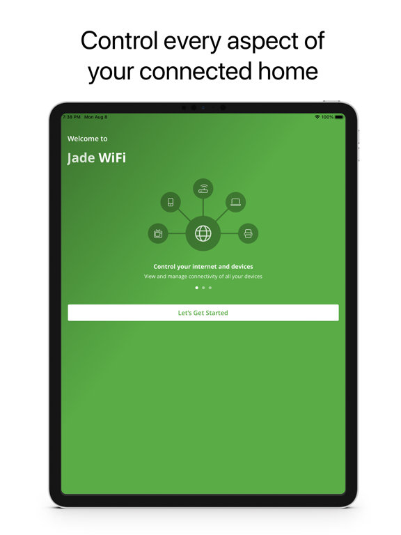 Capturas de tela do Jade WiFi iPad 