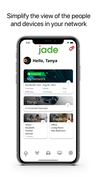 Capturas de tela do Jade WiFi
