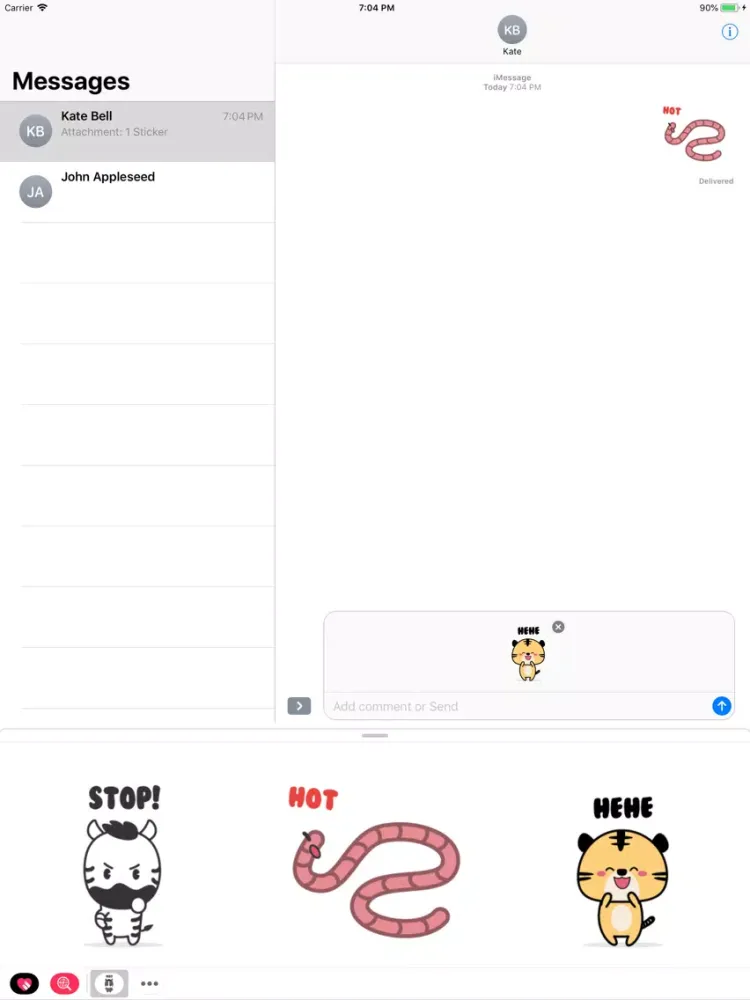 ภาพหน้าจอของ The World Of Animal Stickers iPad 