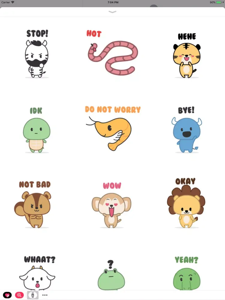 ภาพหน้าจอของ The World Of Animal Stickers iPad 