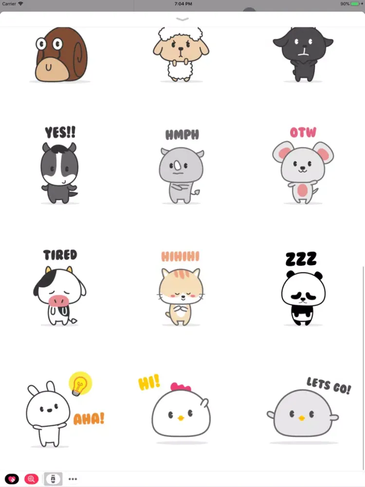 ภาพหน้าจอของ The World Of Animal Stickers iPad 
