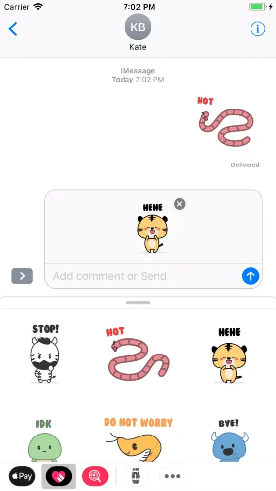 ภาพหน้าจอของ The World Of Animal Stickers
