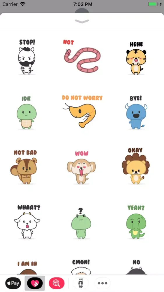 ภาพหน้าจอของ The World Of Animal Stickers