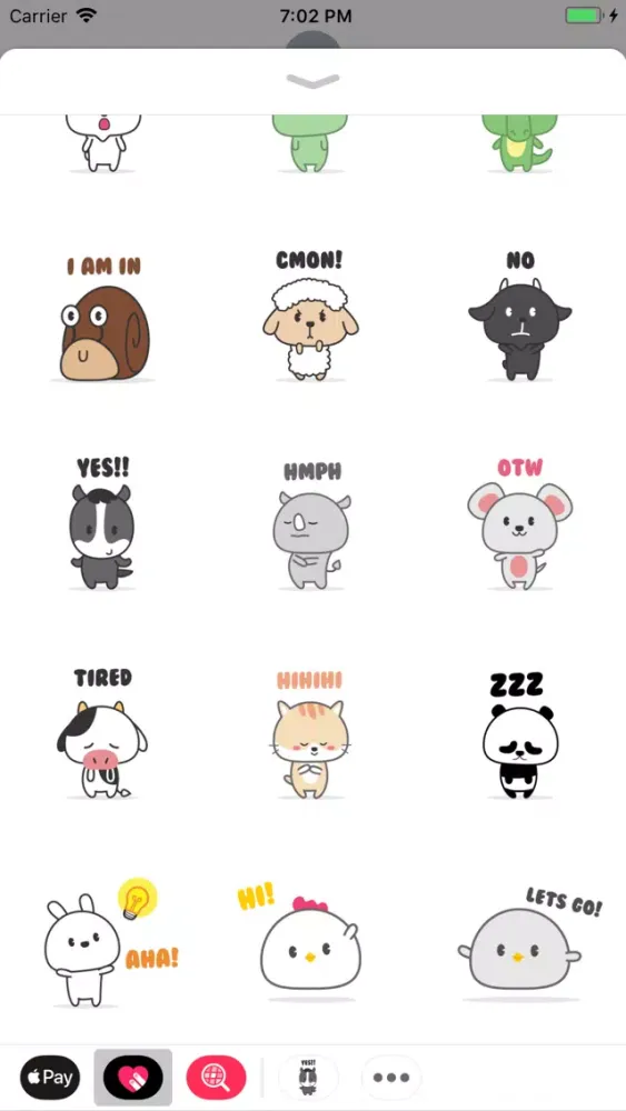 ภาพหน้าจอของ The World Of Animal Stickers
