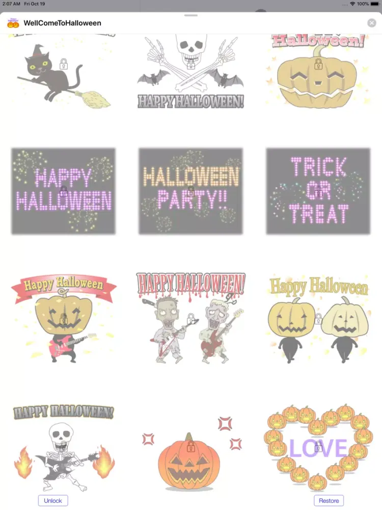 Capturas de pantalla de Well Come To Halloween iPad 