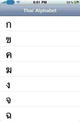Thai Alphabet App スクリーンショット