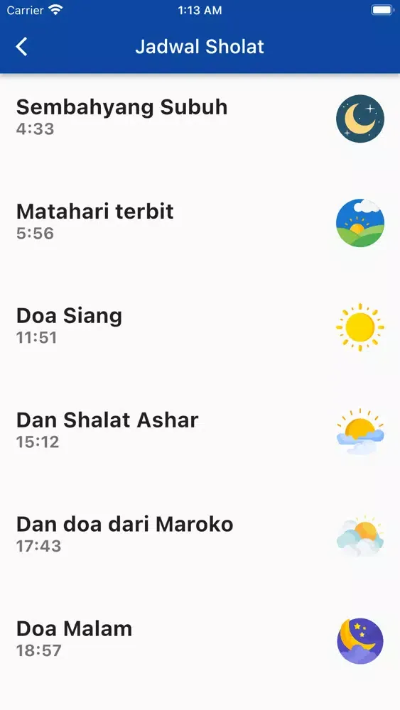 Screenshot di Jadwal Sholat - Adzan