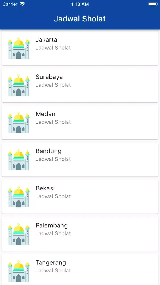 Screenshot di Jadwal Sholat - Adzan