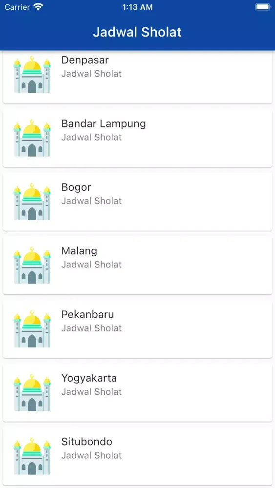 Screenshot di Jadwal Sholat - Adzan