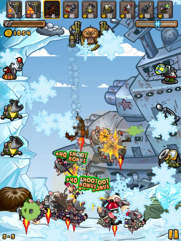 ภาพหน้าจอของ Jetrats Defense iPad 