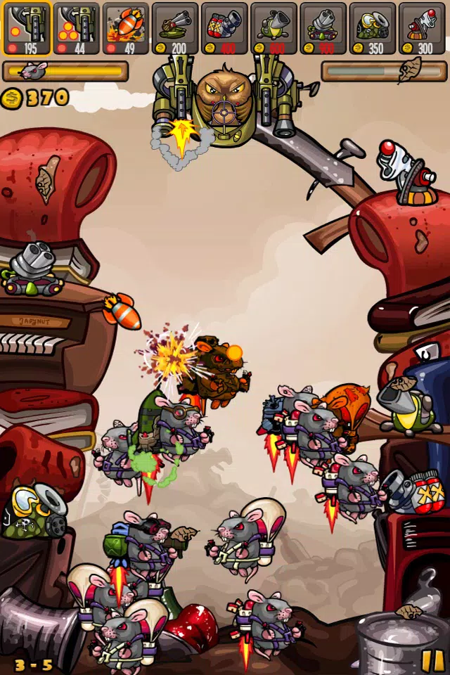 ภาพหน้าจอของ Jetrats Defense