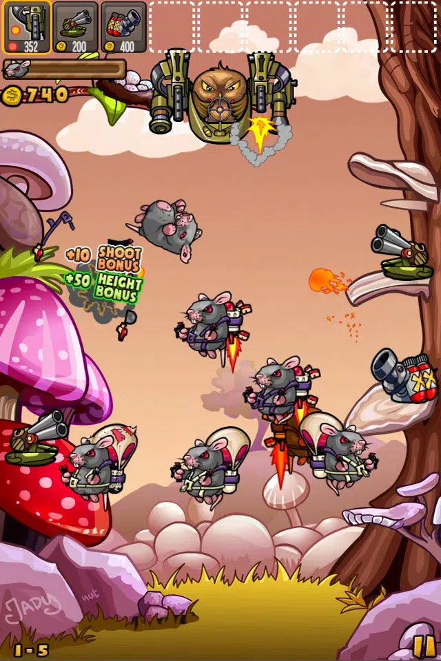 ภาพหน้าจอของ Jetrats Defense
