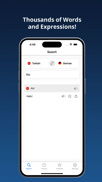 German Turkish Dictionary + স্ক্রিনশট