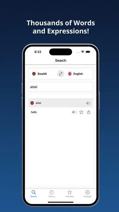 English Swahili Dictionary + Screenshots
